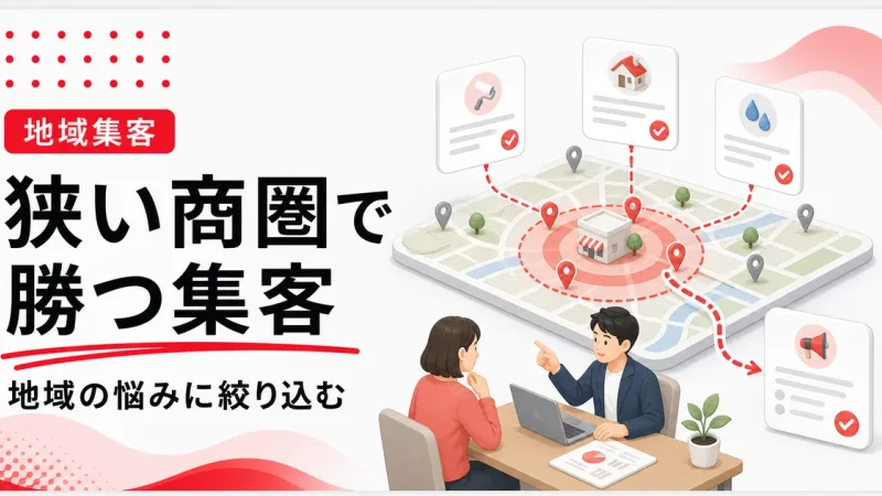 商圏が狭い会社ほどネット集客は地域の悩みに絞る