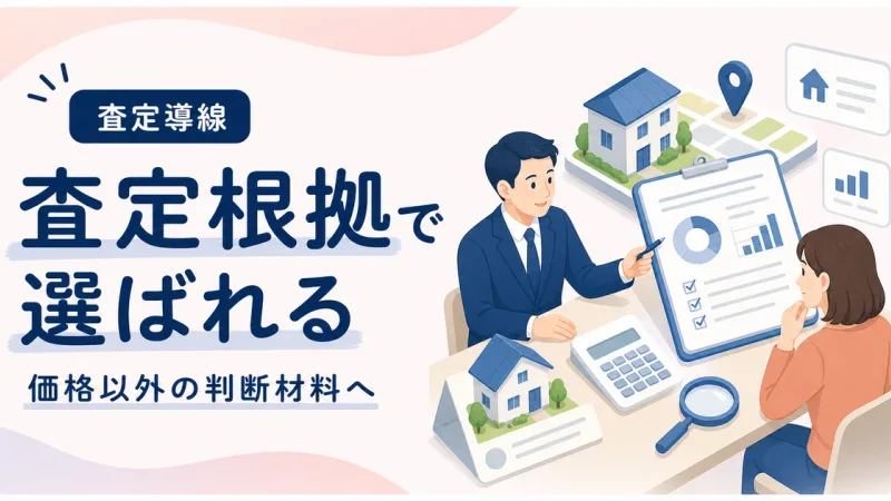 査定根拠見せ方Webサイトは価格以外で選ばれる判断材料から見直す
