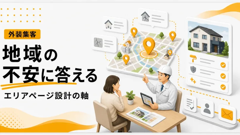 外壁塗装エリアマーケティングWebは地域の不安に答えるページ設計が重要になる