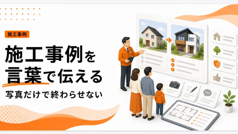 工務店の施工事例は写真だけでなくテキストで価値が伝わる