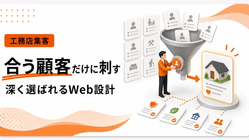 工務店が優良顧客を集めるWebは合う人だけに深く刺さる