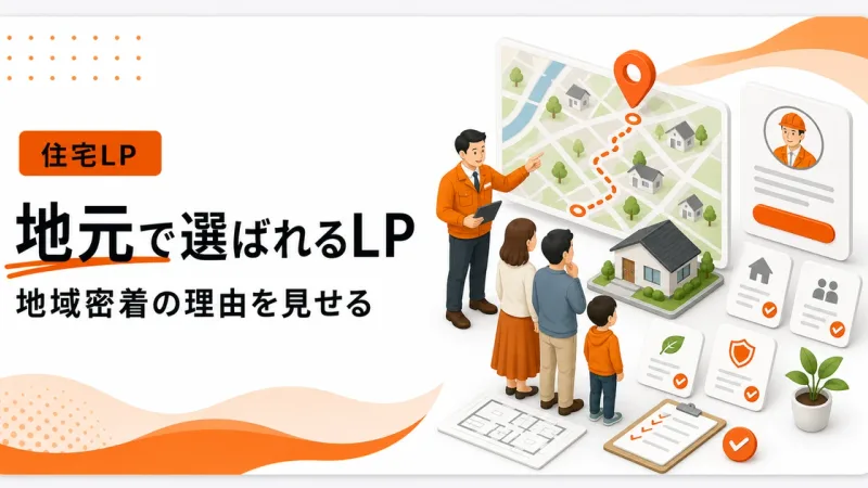 地域密着工務店のエリアLPは地元で選ばれる理由を見せる
