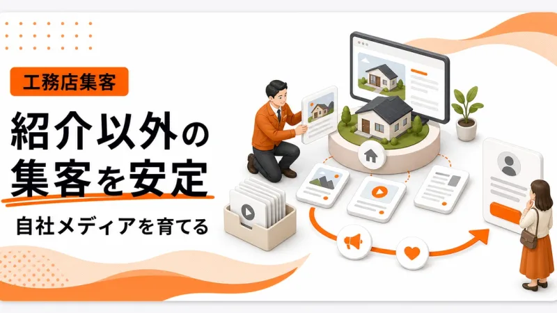 紹介以外の集客を安定させる工務店は自社メディアを育てる