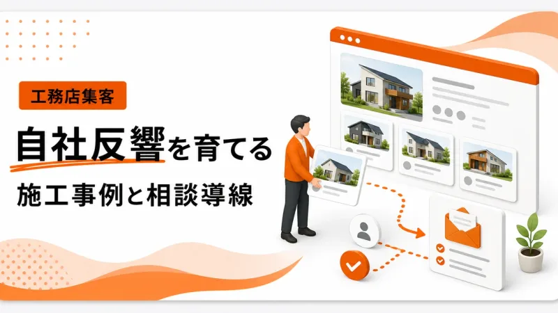 工務店の自社反響は施工事例と相談導線の仕組みで作る