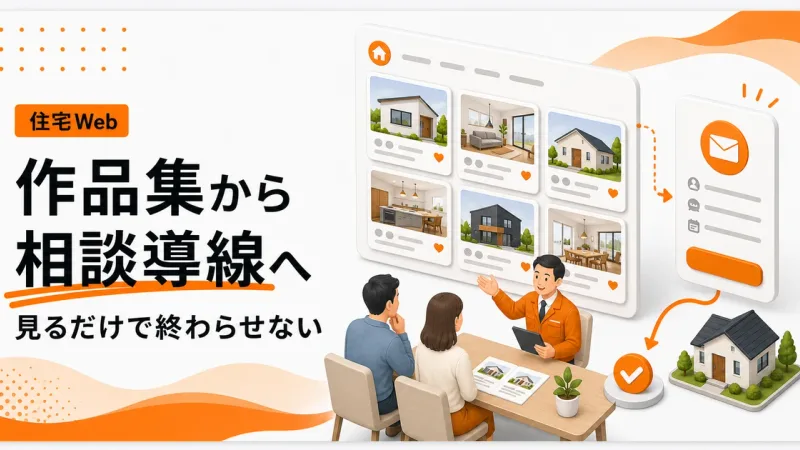 工務店のポートフォリオサイトは相談導線がないと限界が来る