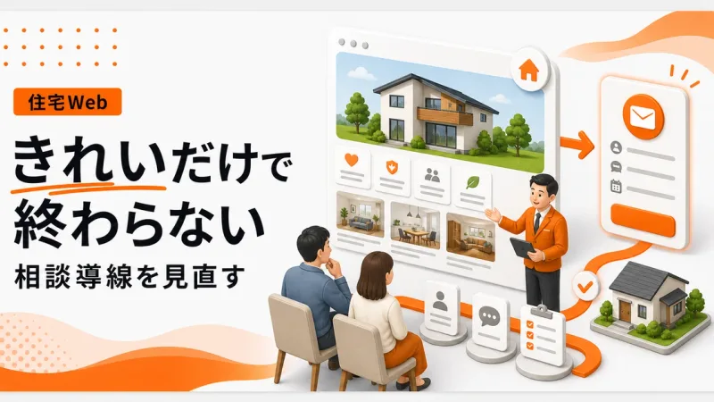 綺麗なホームページが意味ない工務店は相談導線を見直す
