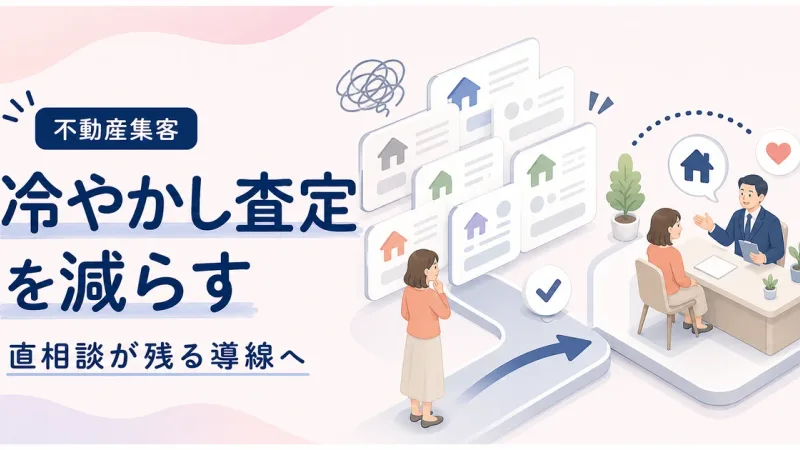 一括査定冷やかし対策は自社に直接相談が残る導線から見直す