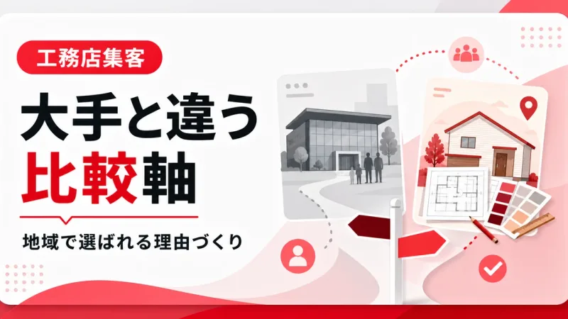 工務店が大手ハウスメーカーに勝てない時は比較軸を変える