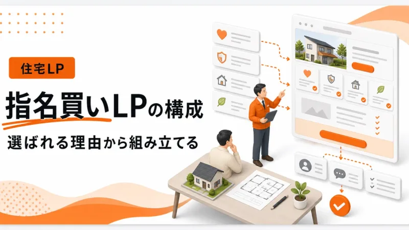 注文住宅LPは指名買いされる理由から構成する