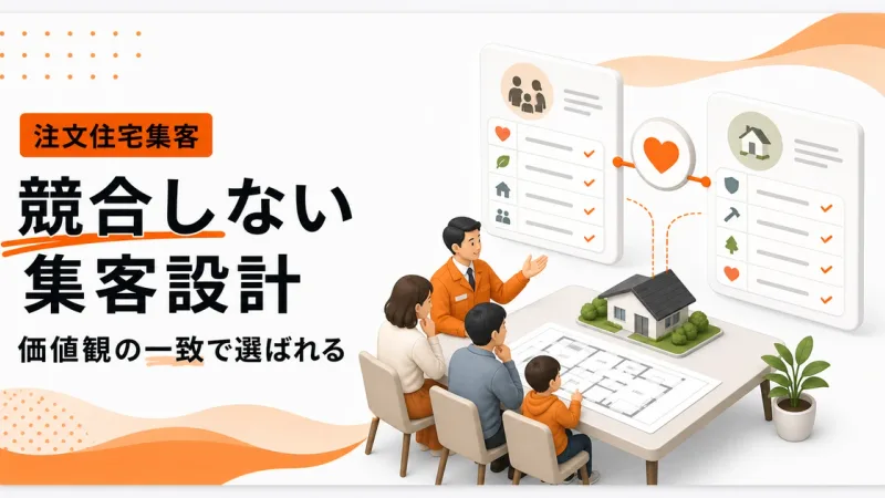 注文住宅で競合しない集客は価値観の一致から作る