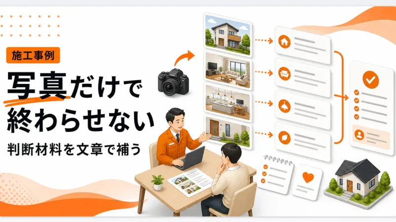 注文住宅は写真だけでは集客できない理由を文章で補う