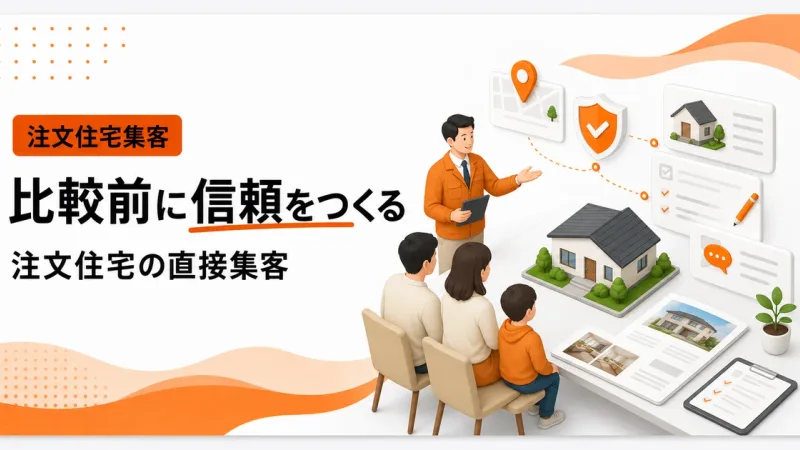 注文住宅ホームページの直接集客は比較前の信頼作りから