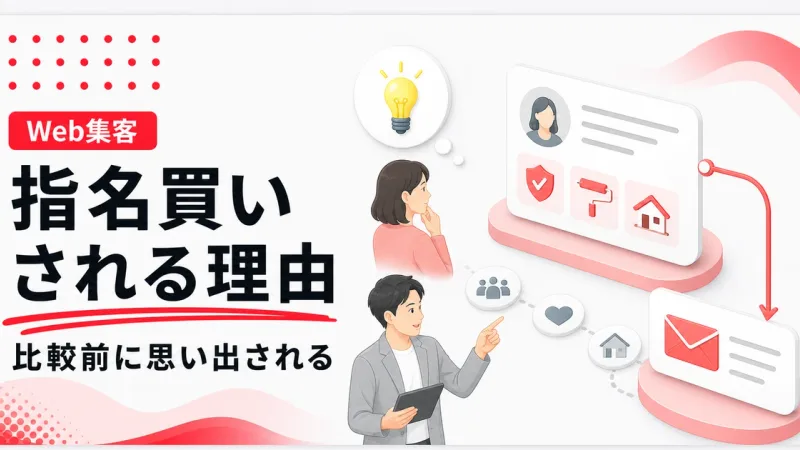 企業が指名買いされるには比較前に思い出される理由が必要
