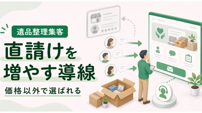 遺品整理直請け増やす方法は価格以外で選ばれる判断材料から見直す
