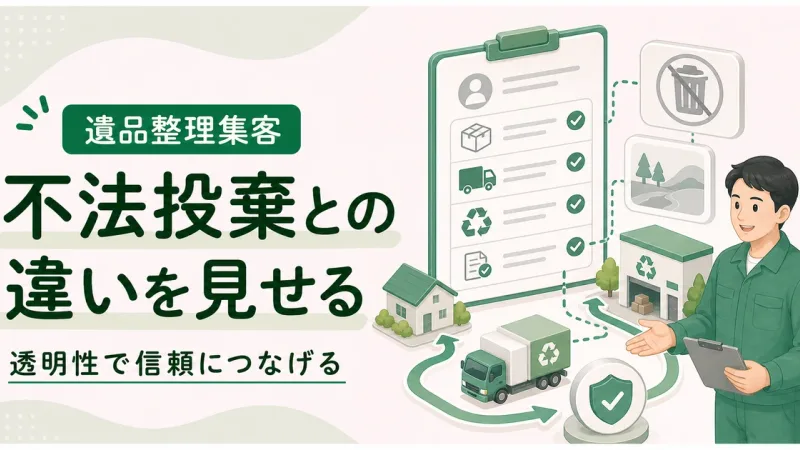 遺品整理不法投棄違いアピールは透明性を見せるほど信頼につながる