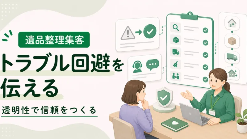 遺品整理トラブル回避アピールは透明性を見せるほど信頼につながる