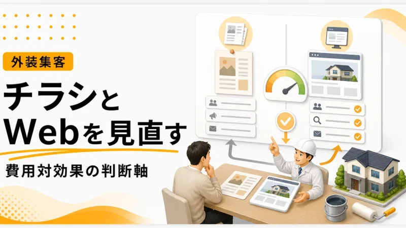 外壁塗装チラシWeb比較費用は価格以外で選ばれる判断材料から見直す