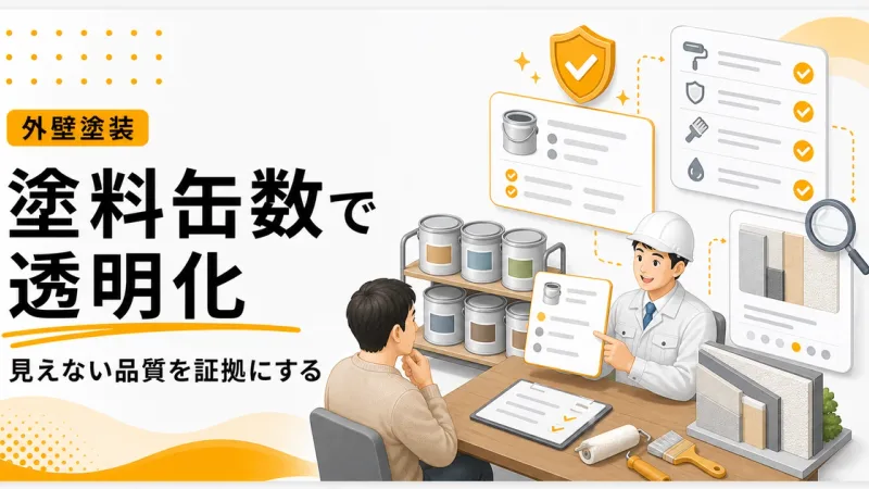 外壁塗装塗料缶数証拠見せ方は不安を先に解消する透明性から見直す