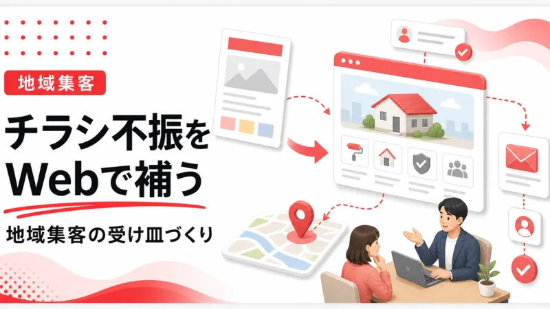 地域集客でチラシが当たらない時はWebの受け皿を見直す