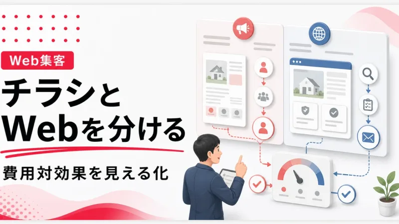 チラシとWeb集客は役割を分けると費用対効果を見やすい