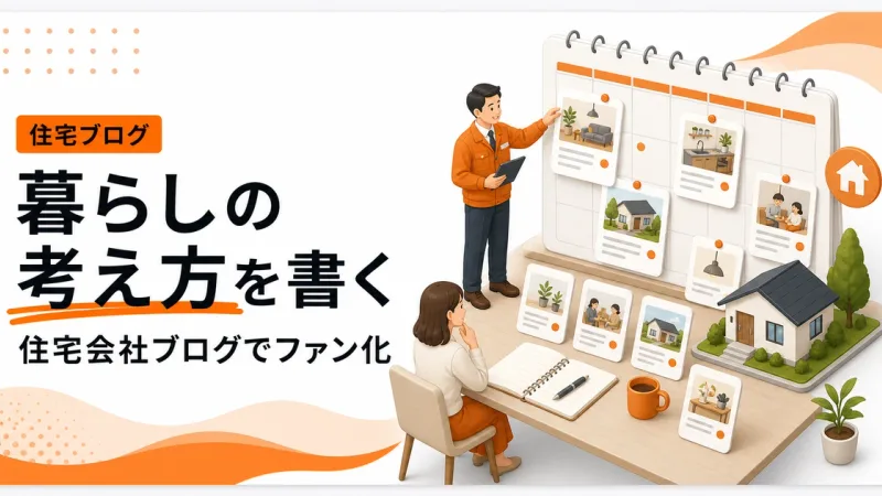 住宅会社ブログでファン化するには暮らしの考え方を書く