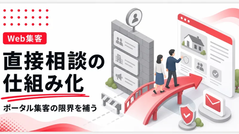 ポータルサイト集客の限界は直接相談の仕組みで補う