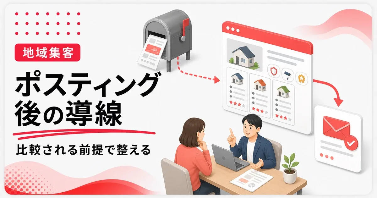 ポスティングとネット集客の違いは接触後の比較導線にある