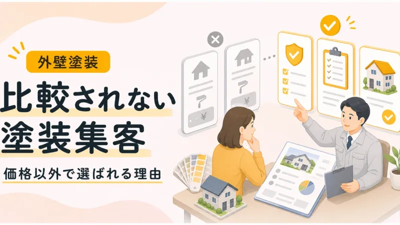 比較されない集客塗装は価格以外で選ばれる判断材料から見直す