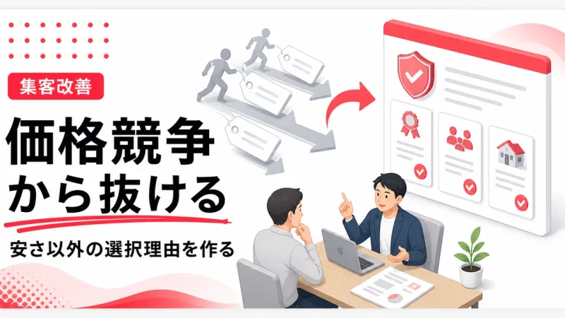 価格競争から抜け出す戦略は安さ以外の選択理由を作ること
