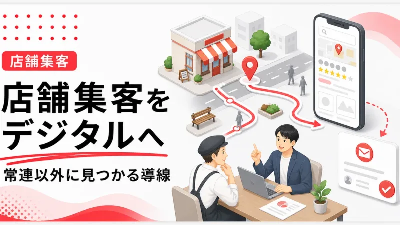 店舗集客のデジタル移行は常連以外に見つかる導線作りから