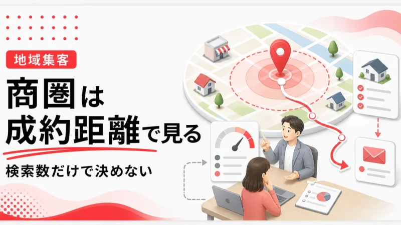 商圏のネット集客は検索ボリュームより成約距離で見る