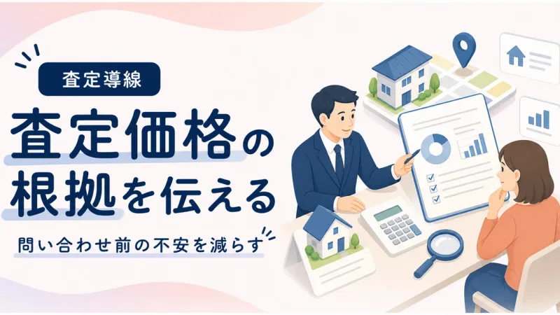 査定価格根拠伝え方ホームページは問い合わせ前の不安を減らす構成で改善する