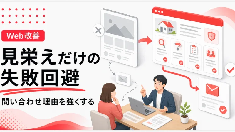 見栄えだけのホームページは問い合わせ理由が弱いと失敗する